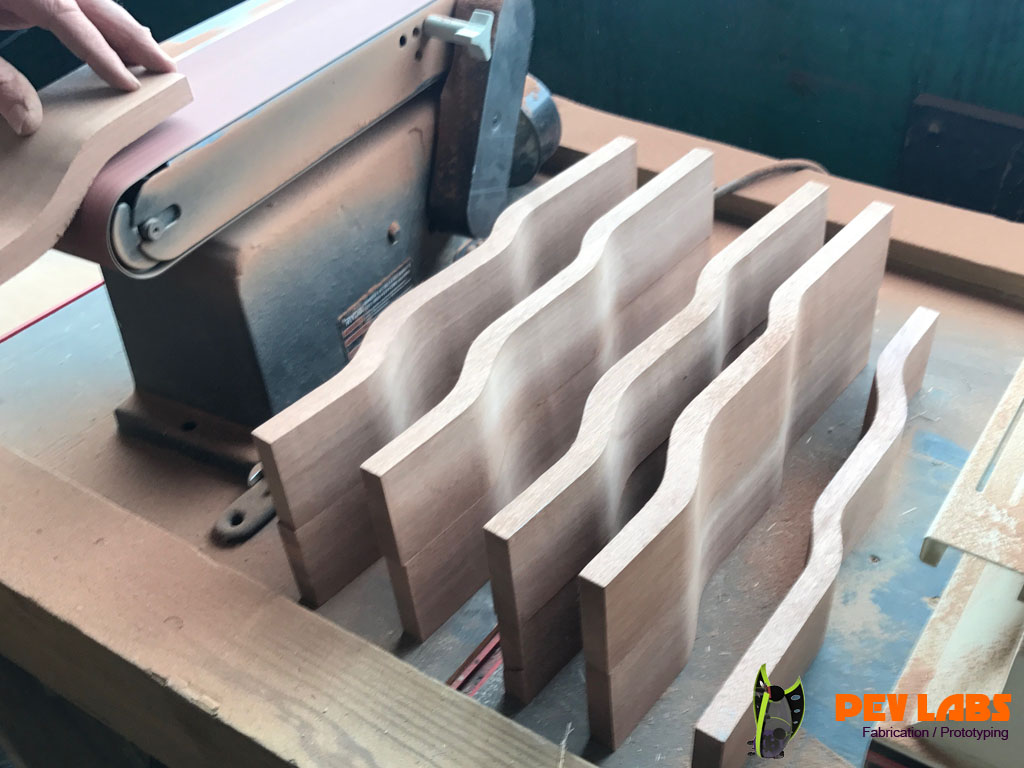 Chain Stay Blanks Sanding Chain Stay Blanks Sanding