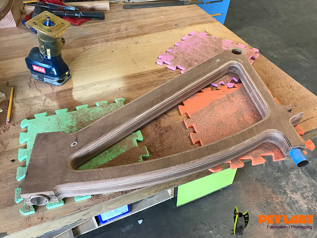 Rounding Edges on Wooden Bike Frame Rounding Edges on Wooden Bike Frame