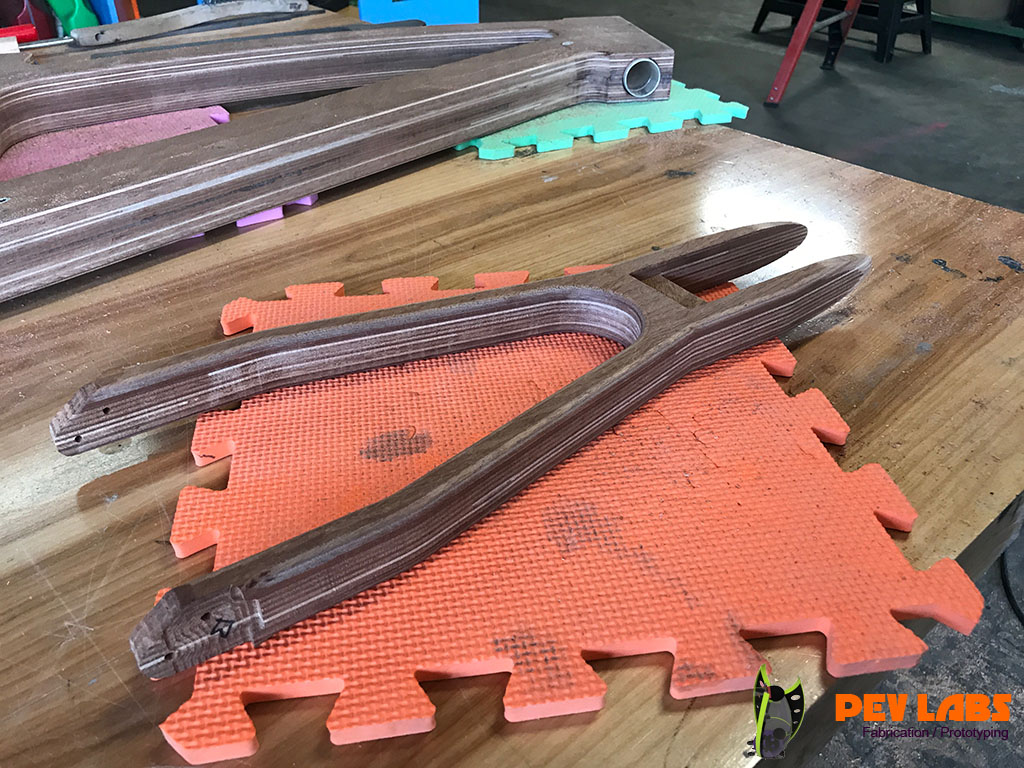 Plywood Seat Stay Milled Plywood Seat Stay Milled