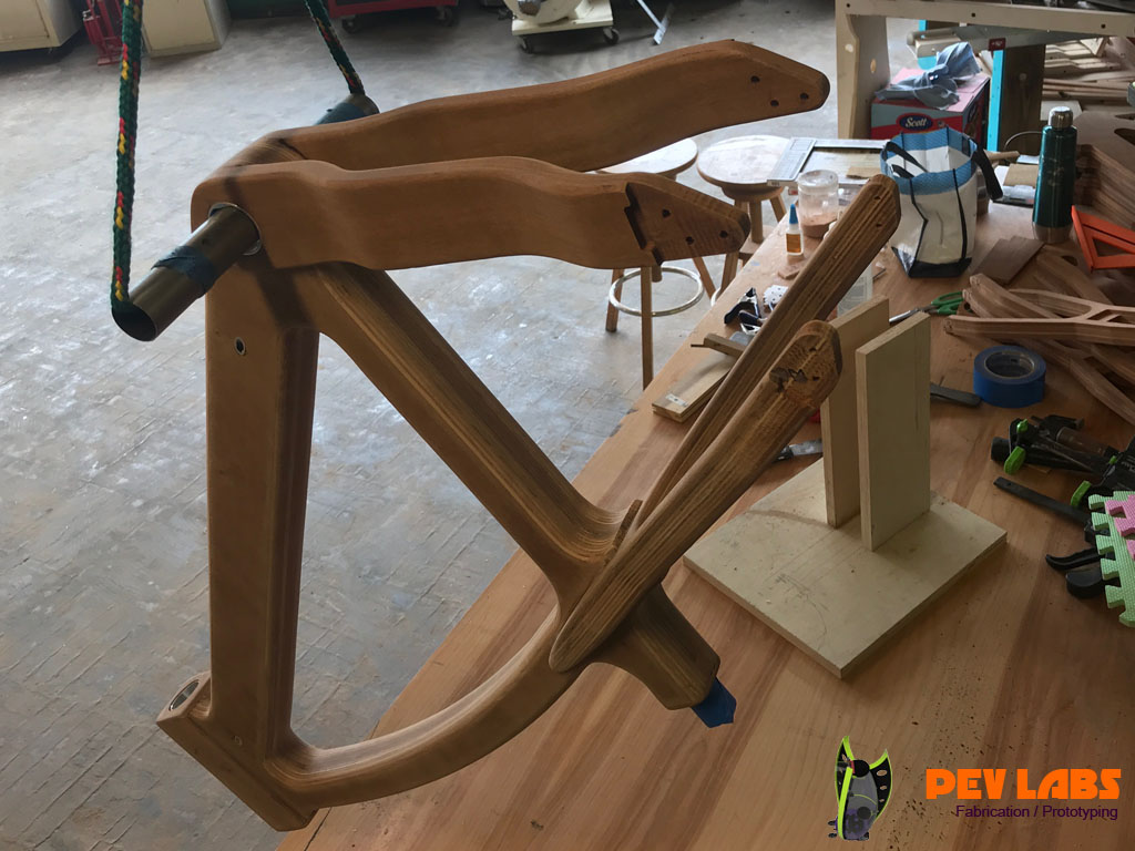 Sanded Wooden Bike Frame Sanded Wooden Bike Frame
