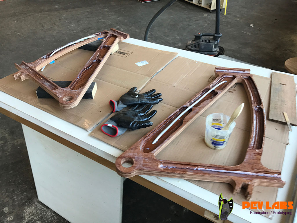 T-88 Epoxy of Wood Bike Frame T-88 Epoxy of Wood Bike Frame