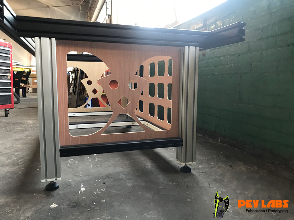 Logo Milled in Cabinet Panel Logo Milled in Cabinet Panel