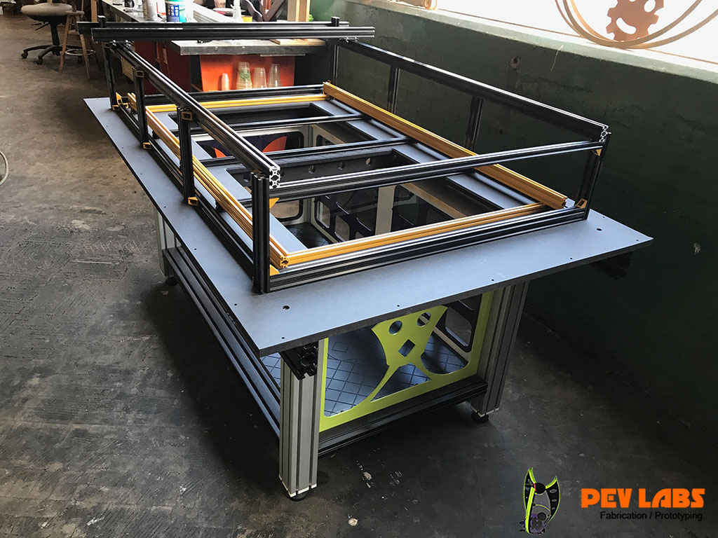 DIY Laser Frame on Base - Right Iso View DIY Laser Frame on Base - Right Iso View