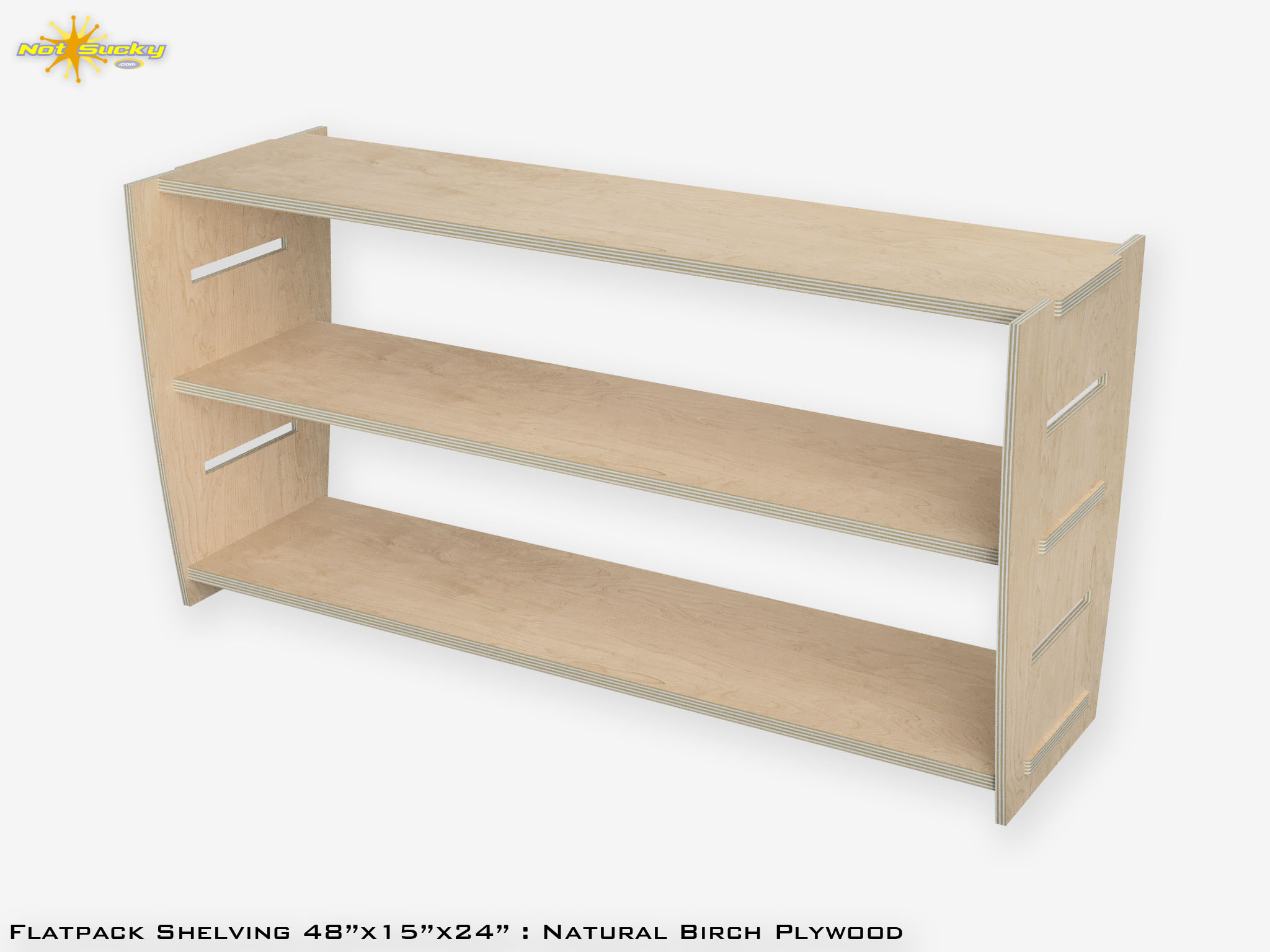 Birch Plywood Flat Pack Shelving