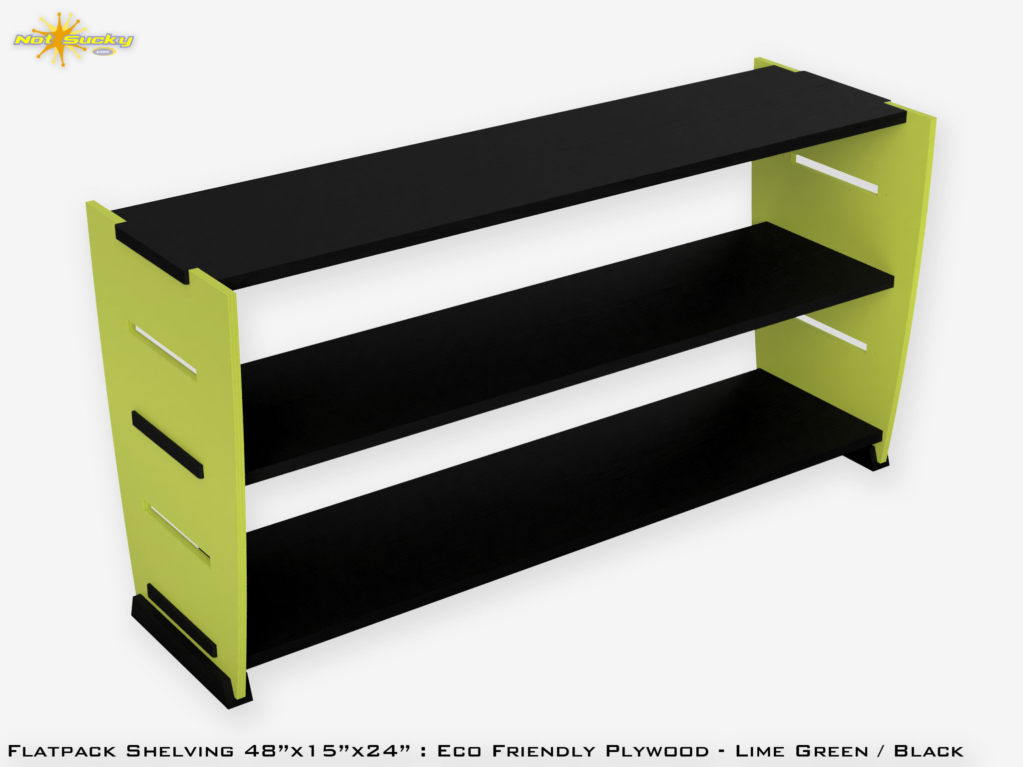 Painted Flat Pack Shelving Orange / Marigold