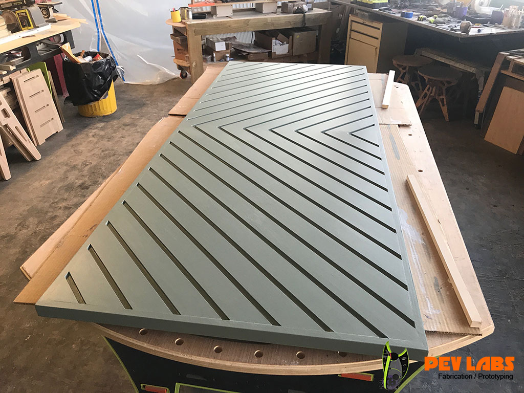 Chevron Pattern Door CNC Milling of Chevron Pattern Door