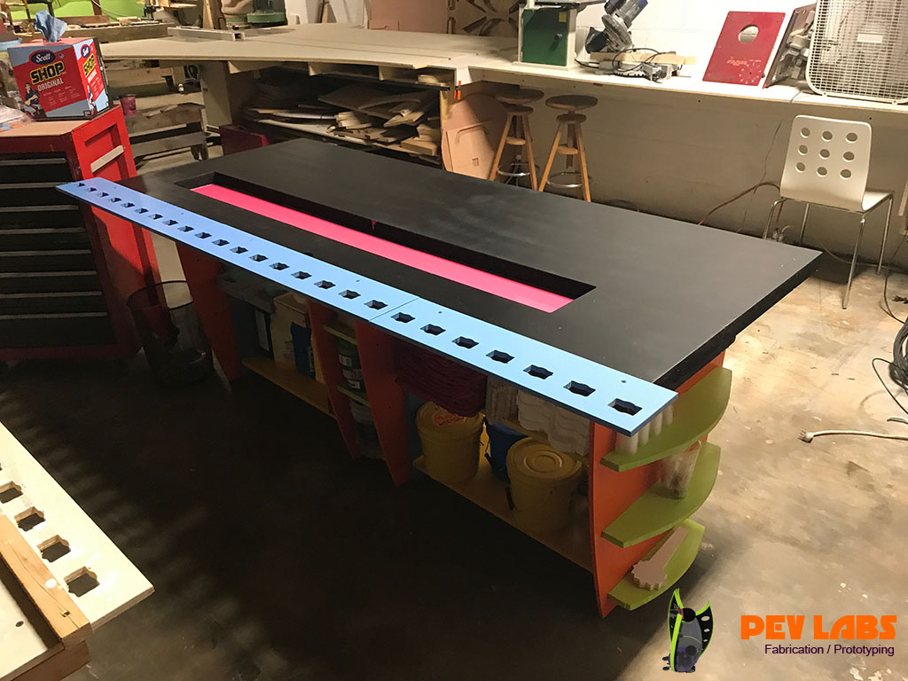 More About Our PEV Labs Silicon Mold Making and Resin Casting Production Table PEV Labs Silicon Mold Making and Resin Casting Production Table