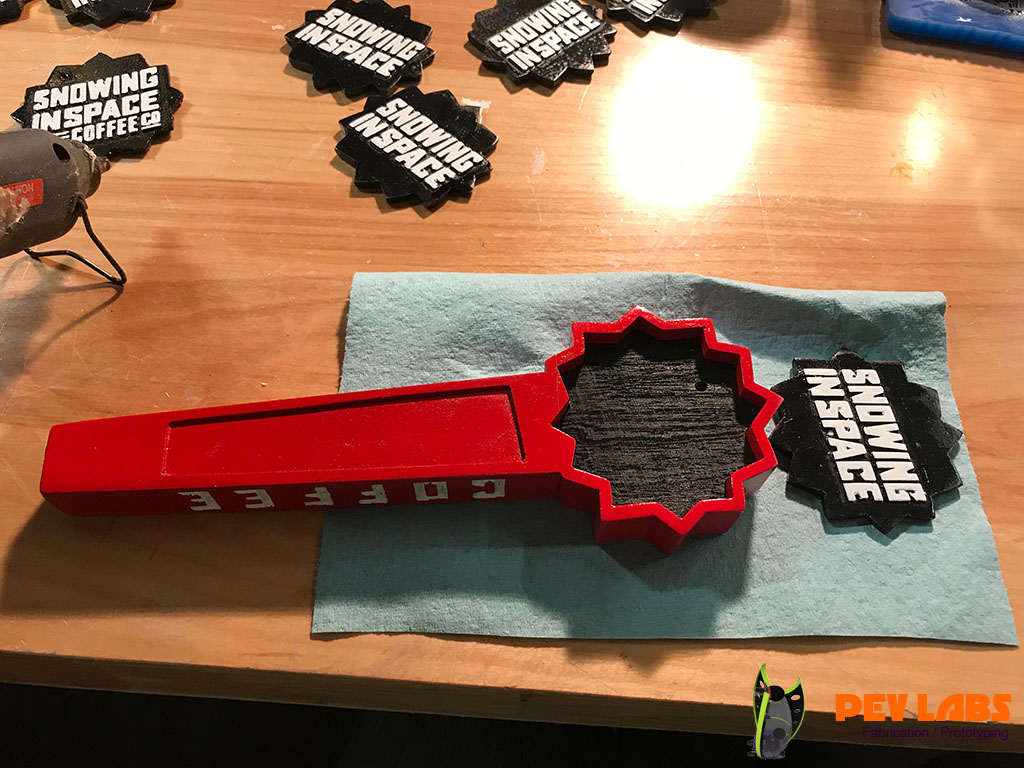 Snowing In Space Branded Tap Handle Inserts Snowing In Space Branded Tap Handle Inserts