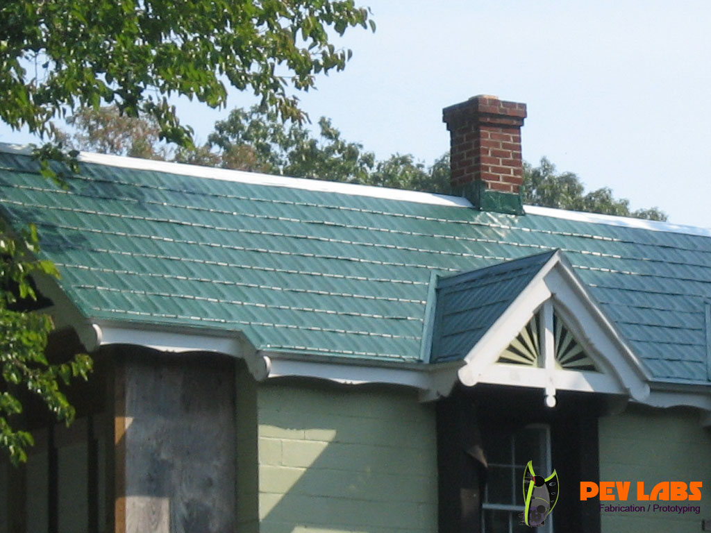 Historic Metal Shingles Painted Historic Metal Shingles Painted
