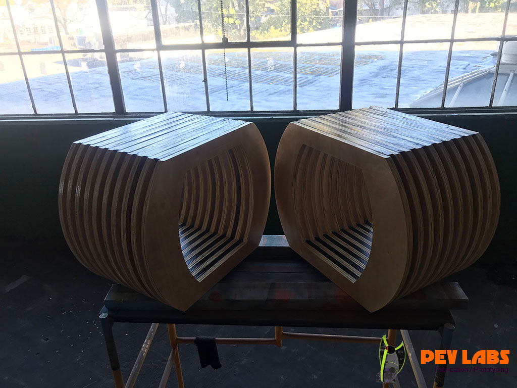 Benches Plywood Pair Benches Plywood Pair