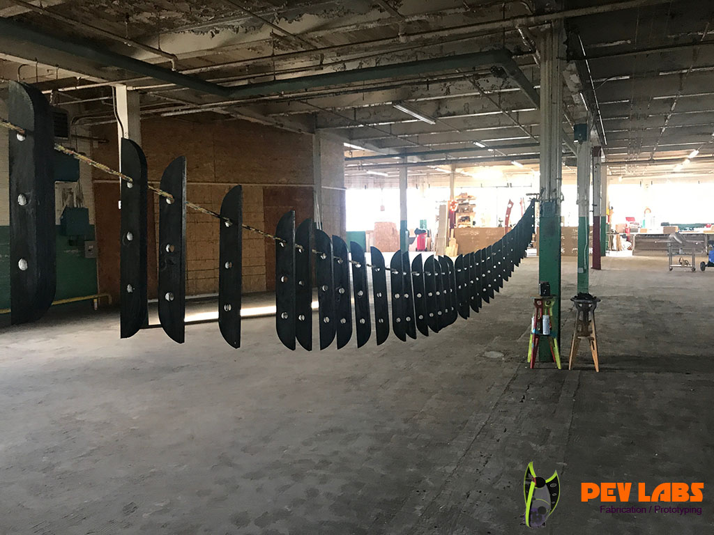 Parametric Furniture Bench Spacers Stained Parametric Furniture Bench Spacers Stained