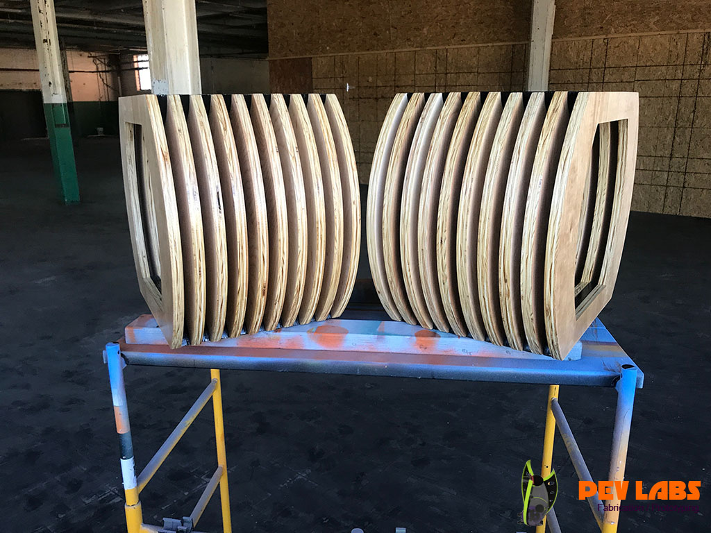 Plywood Parametric Benches Plywood Parametric Benches