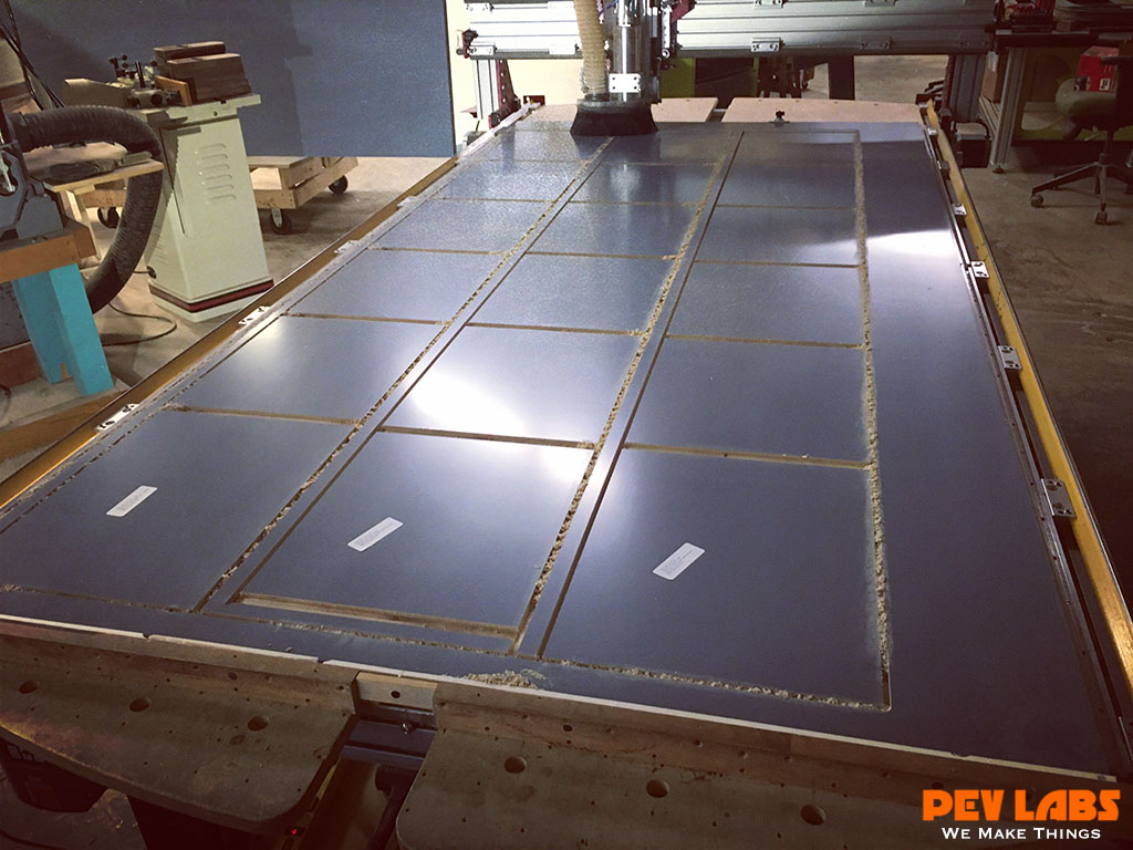 CNC Milling of Painted Cabinetry Components CNC Milling of Painted Cabinetry Components