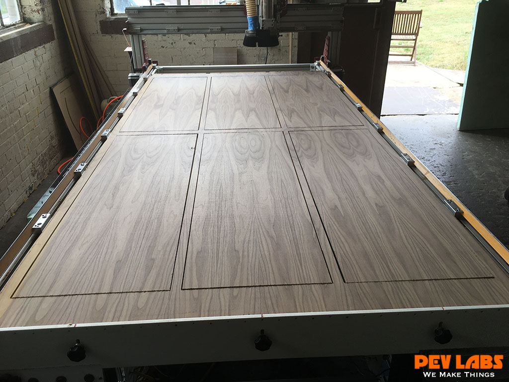 CNC Milling Walnut Cabinetry CNC Milling Walnut Cabinetry