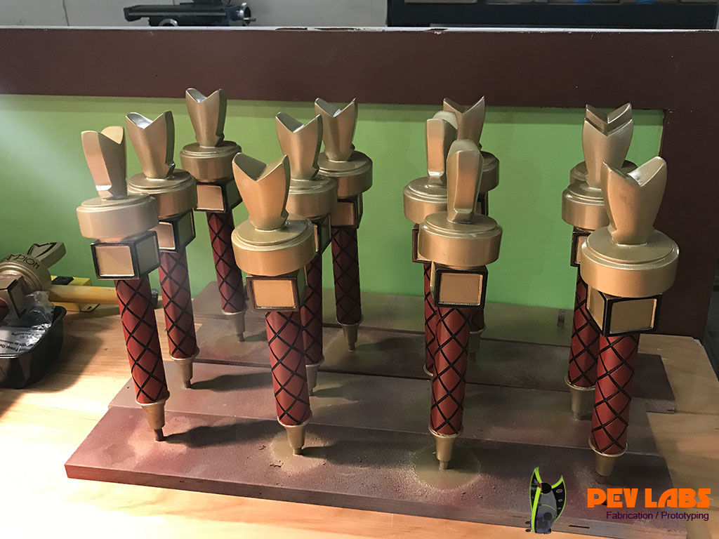 Beer Tap Handle Painting Adding Labels on Tap Handles