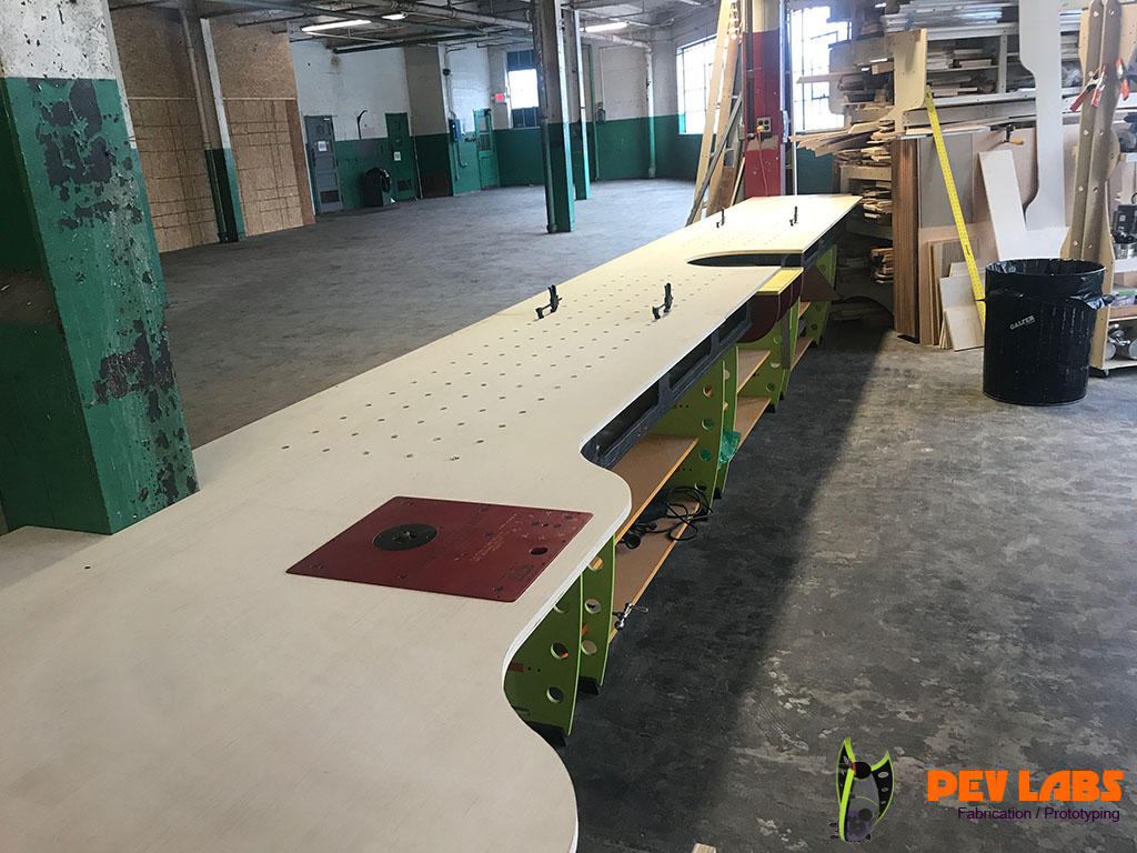 Woodworking Long Flat-Pack Bench Woodworking Long Flat-Pack Bench